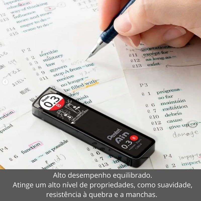 Pentel Ain Leads Refill - 0.7mm 2B - Image 1